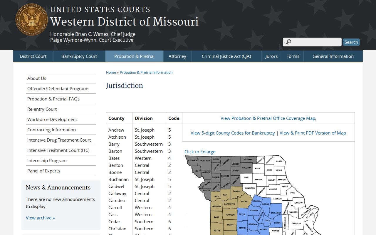 McFall court docket federal jurisdiction distinction for Gentry County